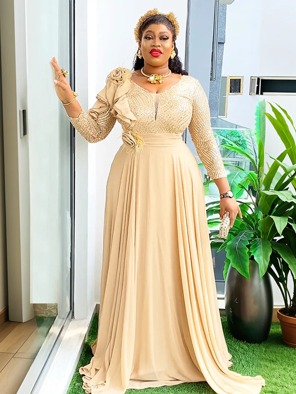 Plus Size Wedding Party Dresses Women Denicy Clothes