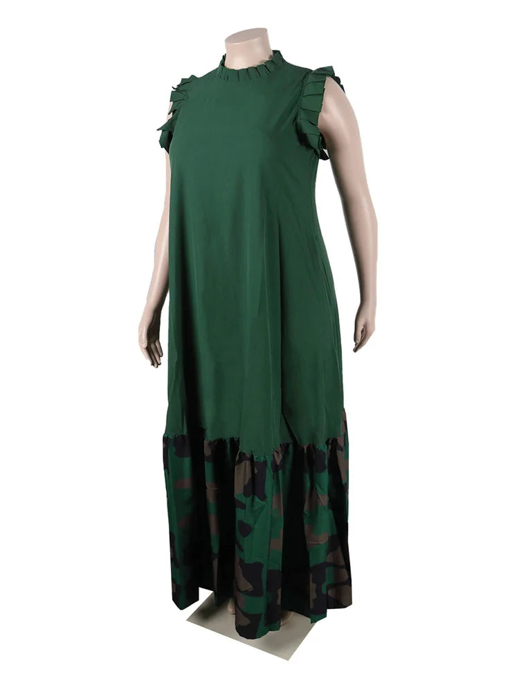 Women Party Patchwork Elegant Full Length Fashion Maxi Dress