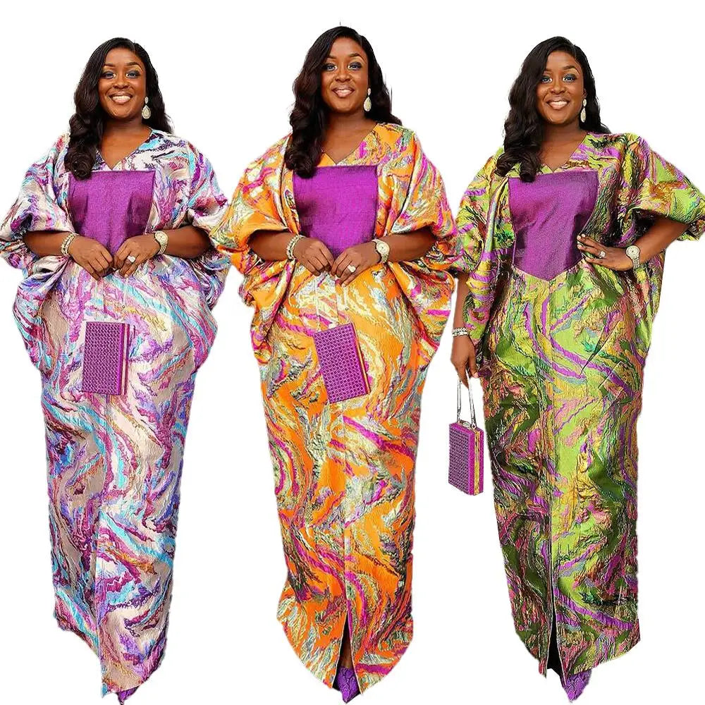 woman jacquard woman luxury long dresses Denicy
