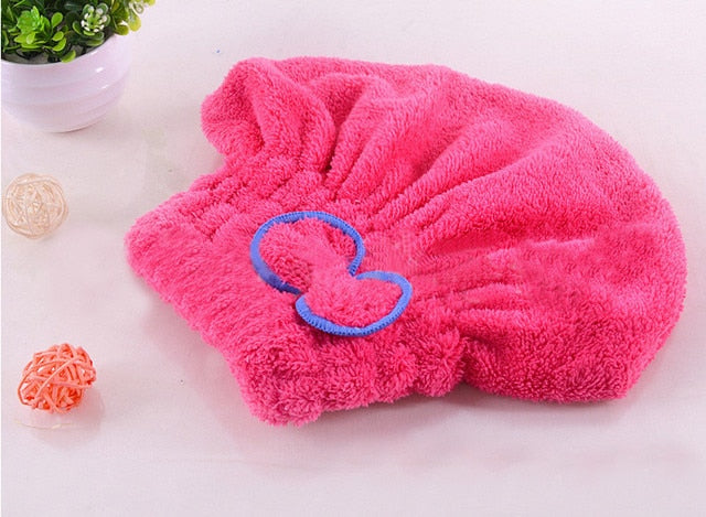Hair towel turban towel Quick hair drying towel Absorbent shower cap