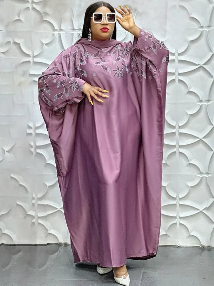 Plus Size Elegant African Dresses Women Outfit Evening Gown