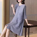Spring Fall Solid Color Large Jacket Dresses