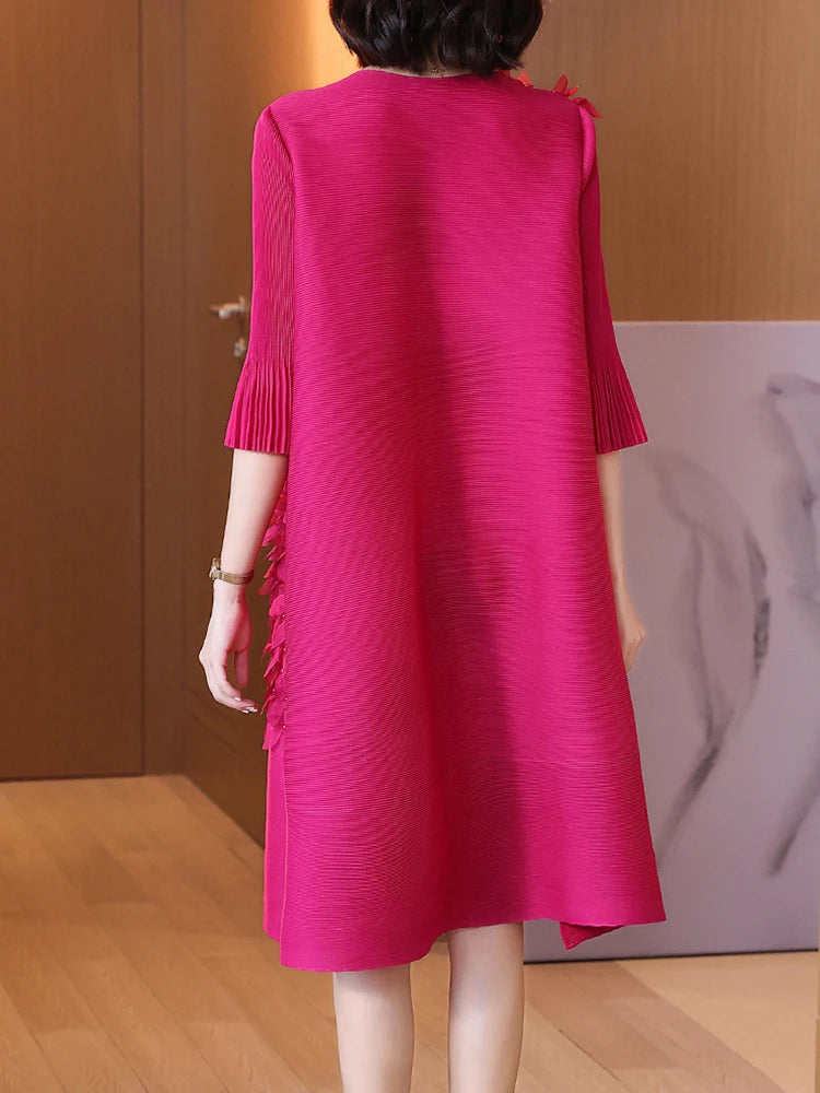 Spring Fall Solid Color Large Jacket Dresses