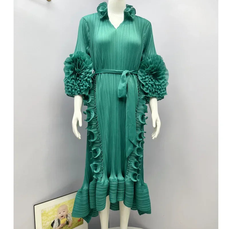 Pleated Dress Women's Loose Free Size
