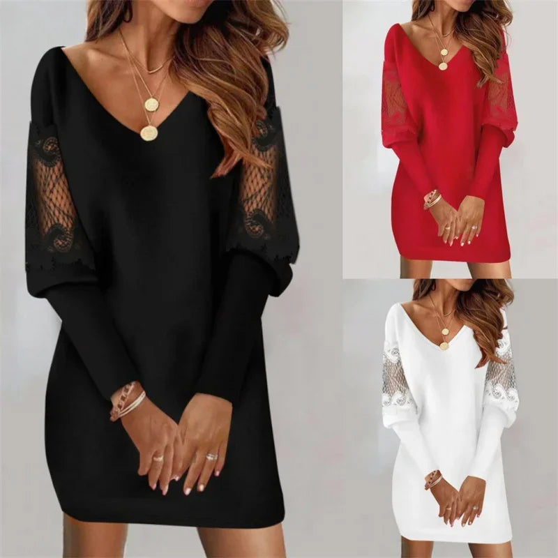Long Sleeve Mini Dress Women