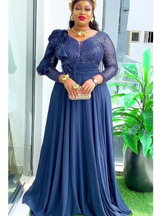 Elegant Dresses Women Clothing Plus Size Long Outfits Denicy