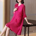 Spring Fall Solid Color Large Jacket Dresses