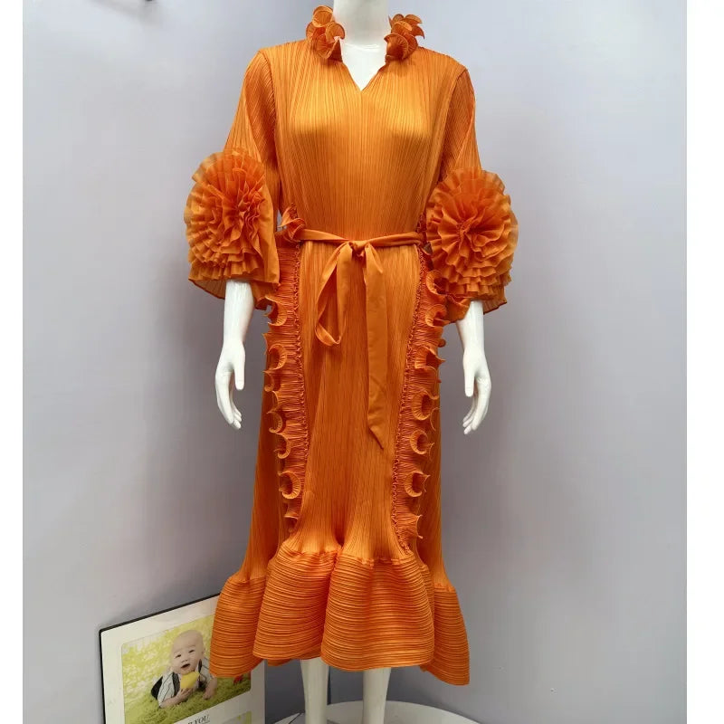 Pleated Dress Women's Loose Free Size