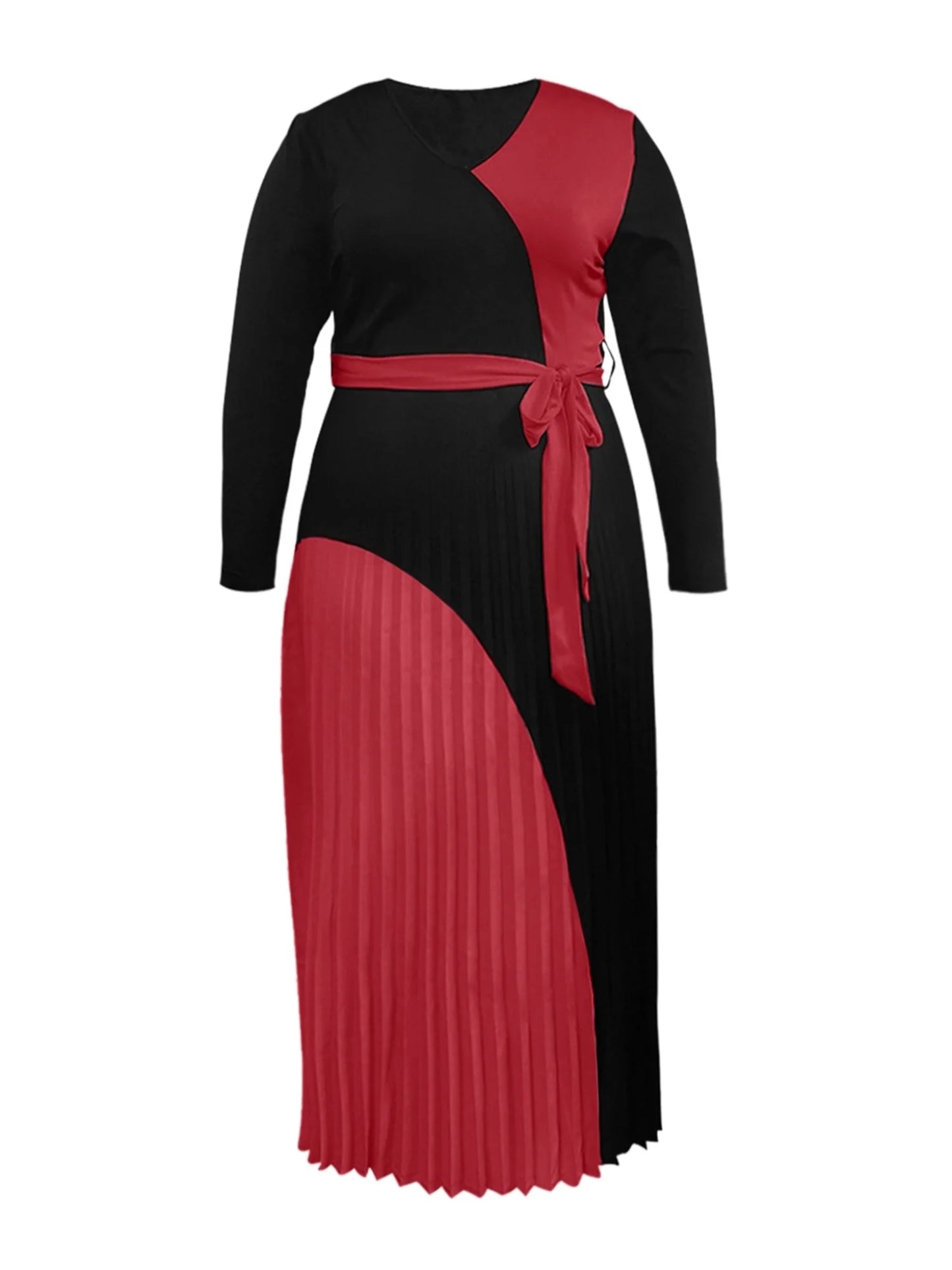 Elegant Fall Maxi Dresses Bandage  Pleated A Line Dress