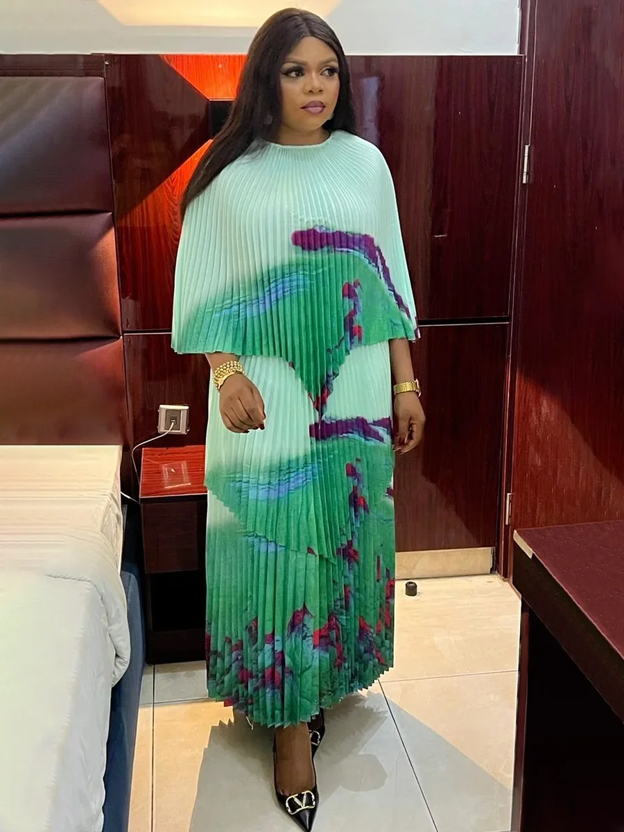 Bat Sleeve Blouse and Skirt Two-piece Set Fashion Women Dress