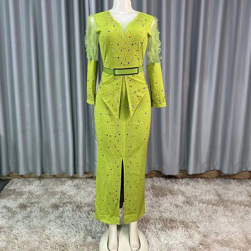 Denicy Party Dresses Wedding Guest Evening Gown Bodycon Maxi Long Dress