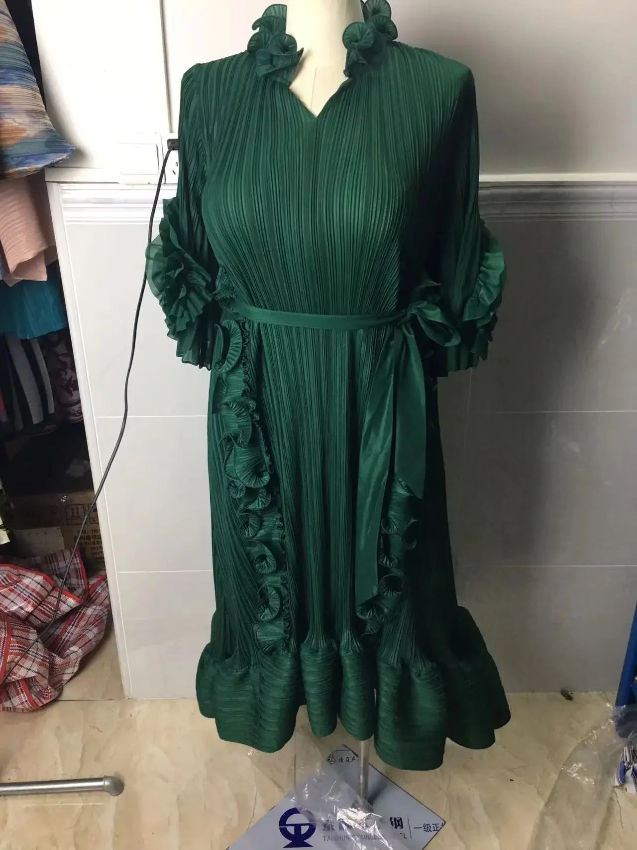 Pleated Dress Women's Loose Free Size