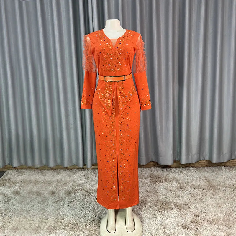 Denicy Party Dresses Wedding Guest Evening Gown Bodycon Maxi Long Dress