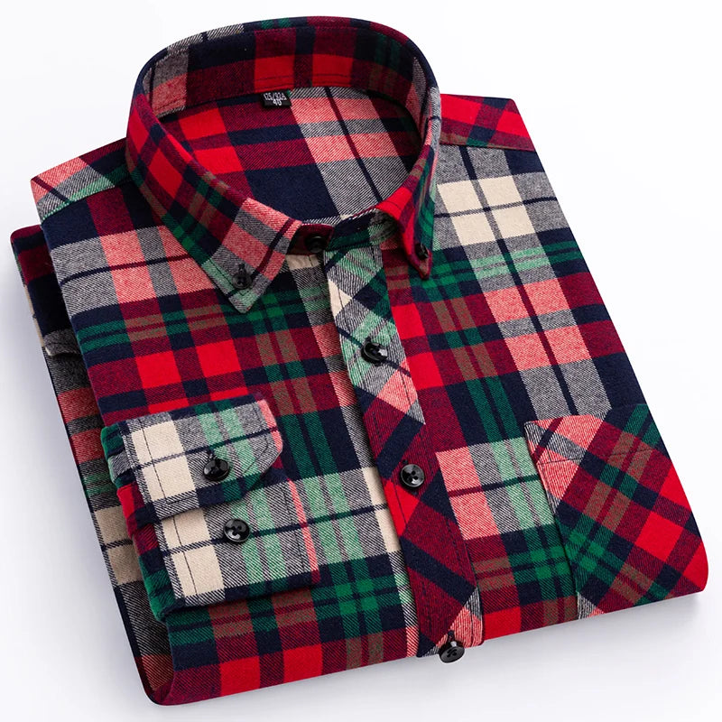 Yellow long-sleeve men slim fit casual plain shirt