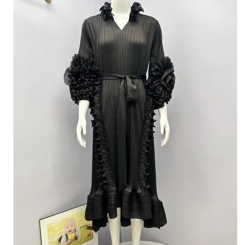 Pleated Dress Women's Loose Free Size