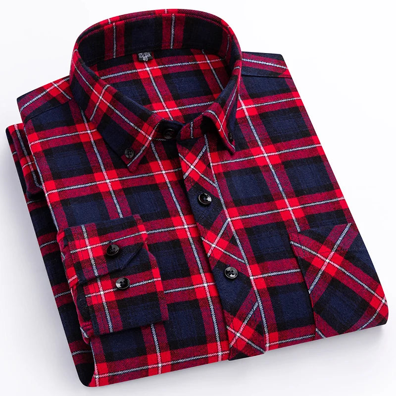 Yellow long-sleeve men slim fit casual plain shirt