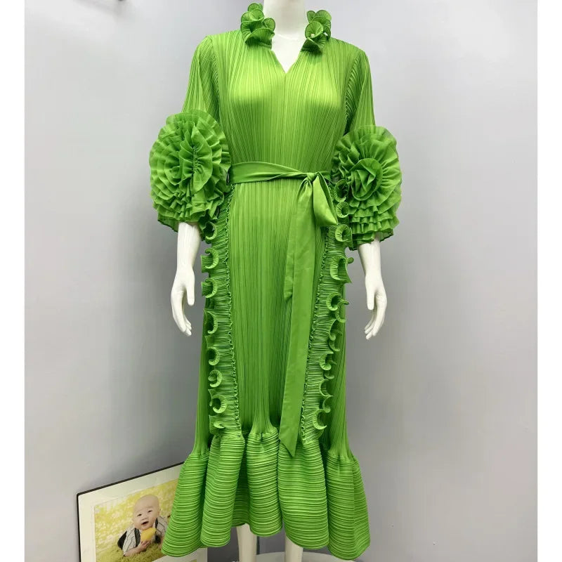 Pleated Dress Women's Loose Free Size