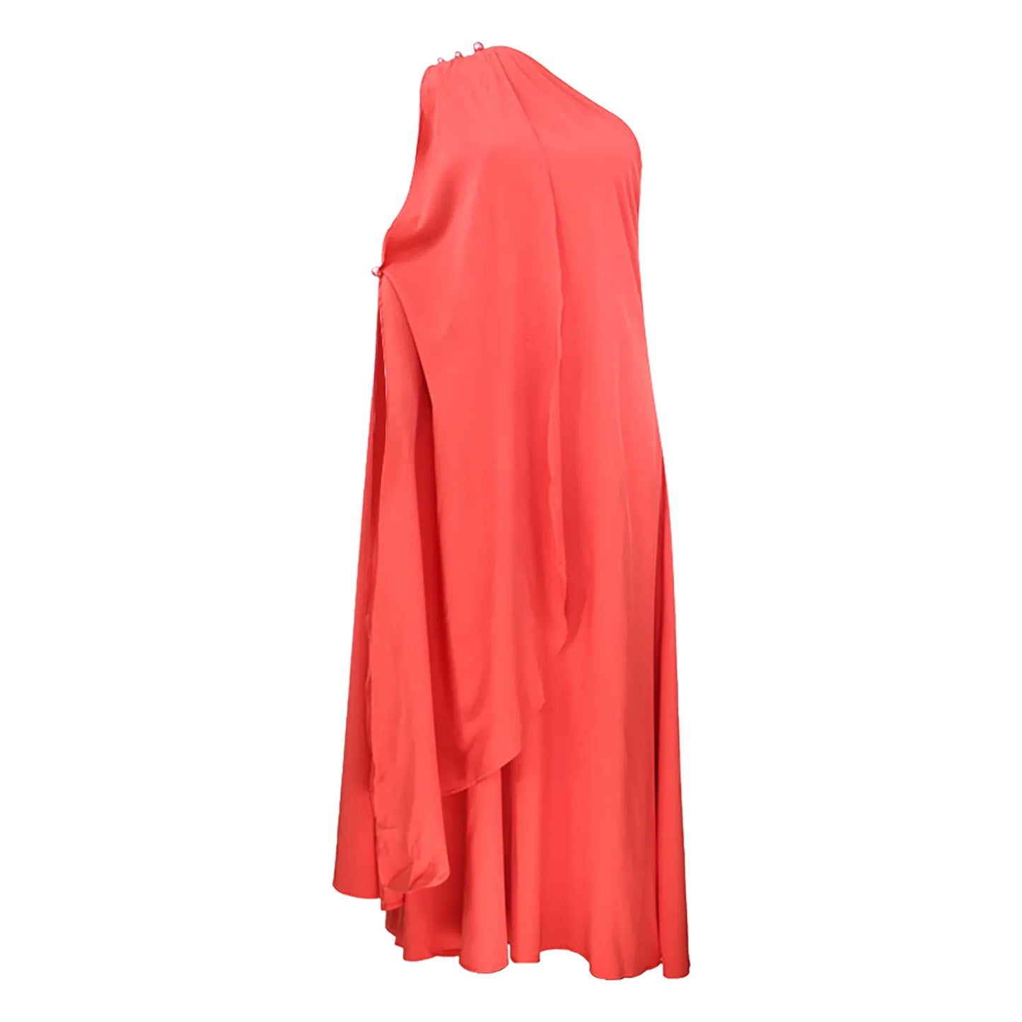 One Shoulder Swing Dresses Elegant Ladies Wedding Party Sleeveless Maxi Dress