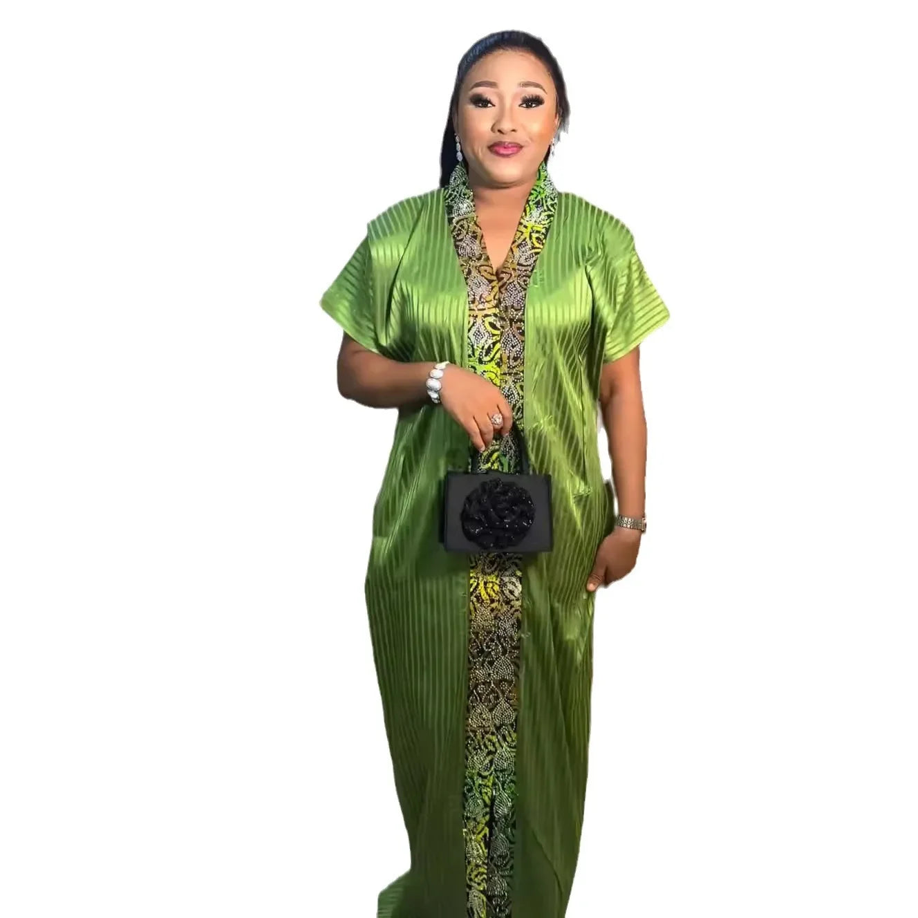 Satin Boubou Robe  Dress Caftan Maroccain  Party Dresses