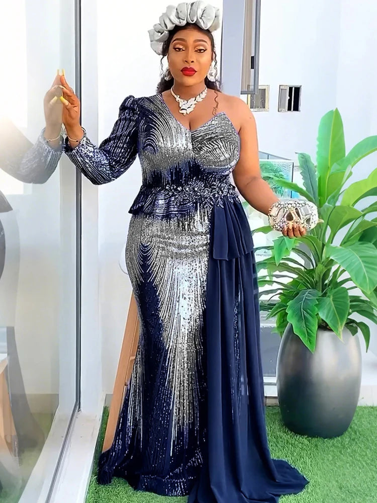 Luxury Party Evening Dresses Sequin Mermaid Gown Women