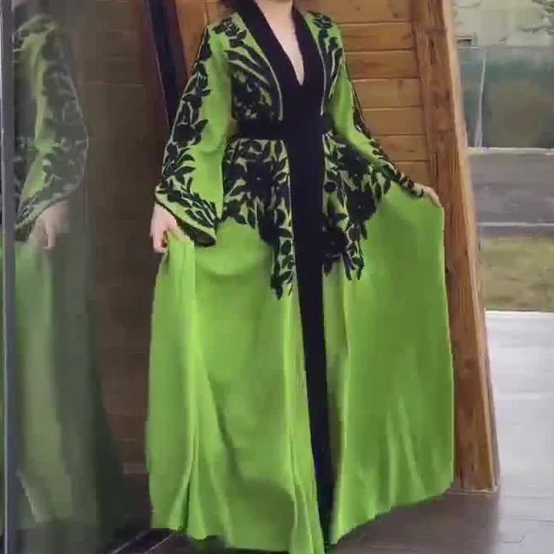 Dresses Women Print Long Dress Loose Casual
