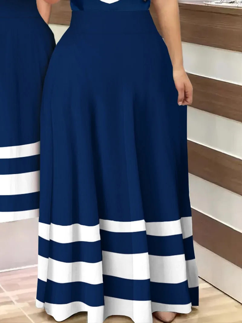 Fashion Short Sleeve Casual A Line Dresses