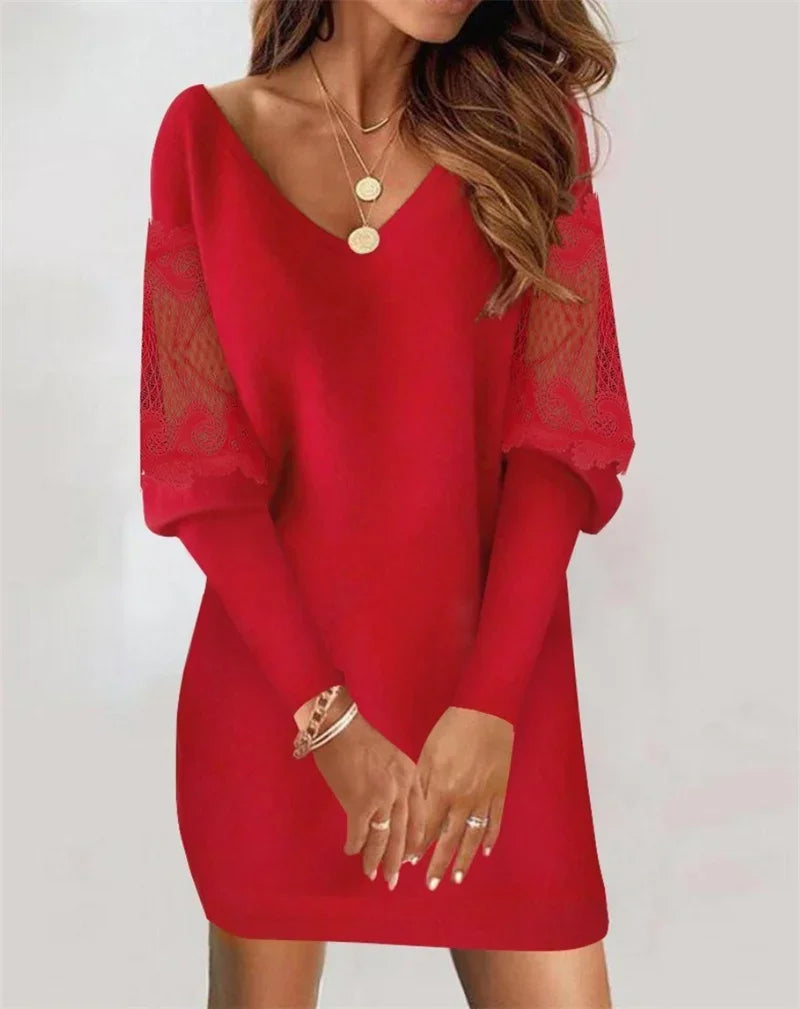 Long Sleeve Mini Dress Women