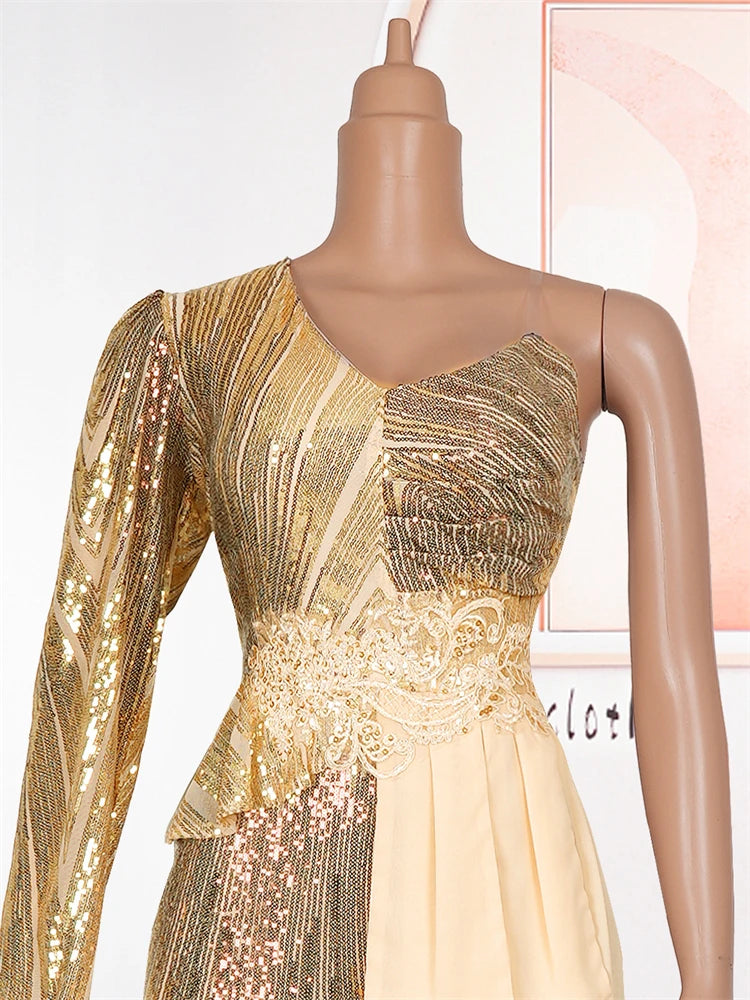 Luxury Party Evening Dresses Sequin Mermaid Gown Women