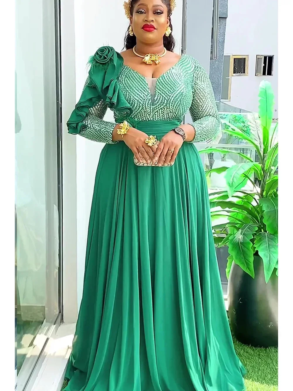 Elegant Dresses Women Clothing Plus Size Long Outfits Denicy