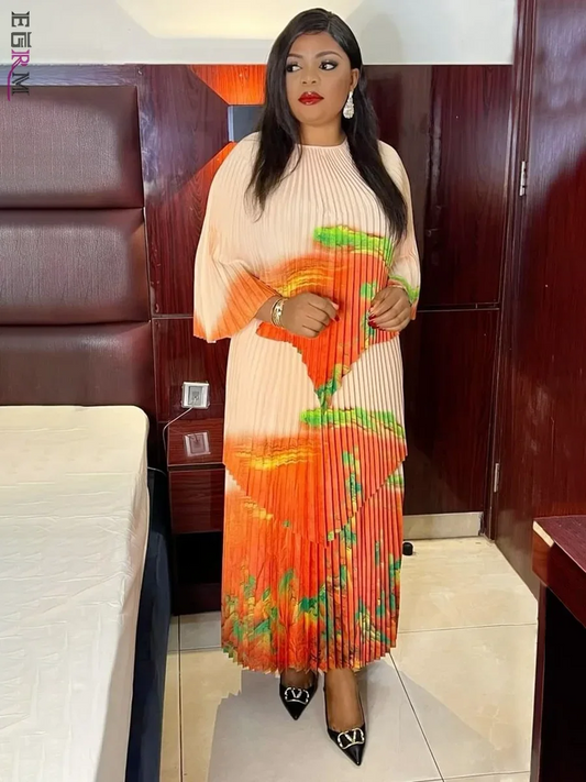 Bat Sleeve Blouse and Skirt Two-piece Set Fashion Women Dress