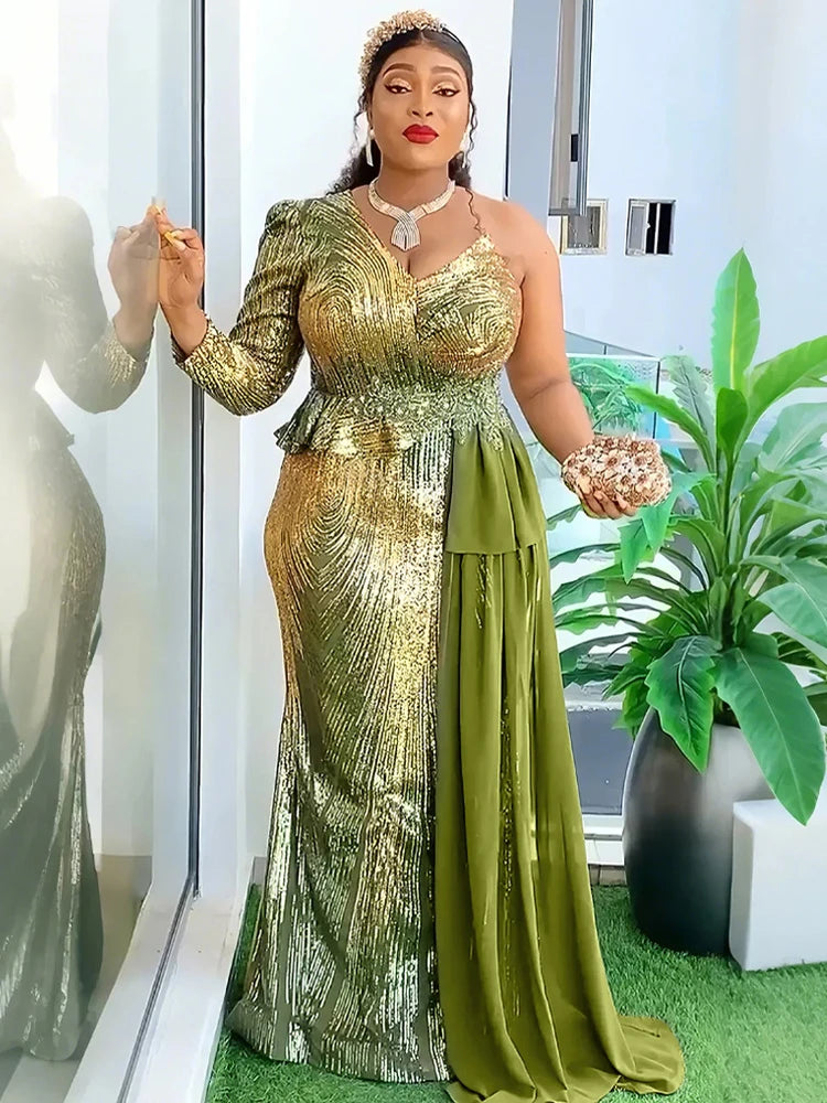 Luxury Party Evening Dresses Sequin Mermaid Gown Women
