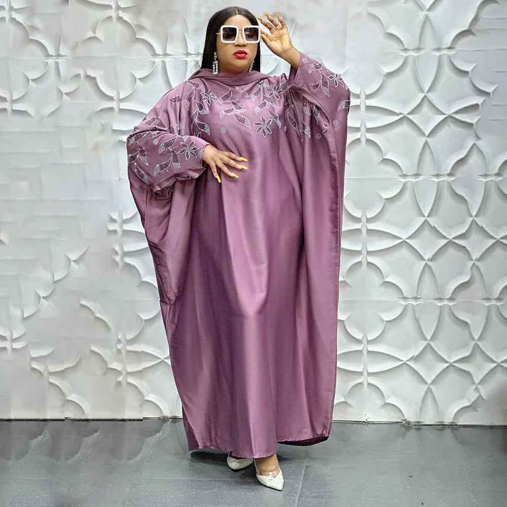 Plus Size Elegant African Dresses Women Outfit Evening Gown