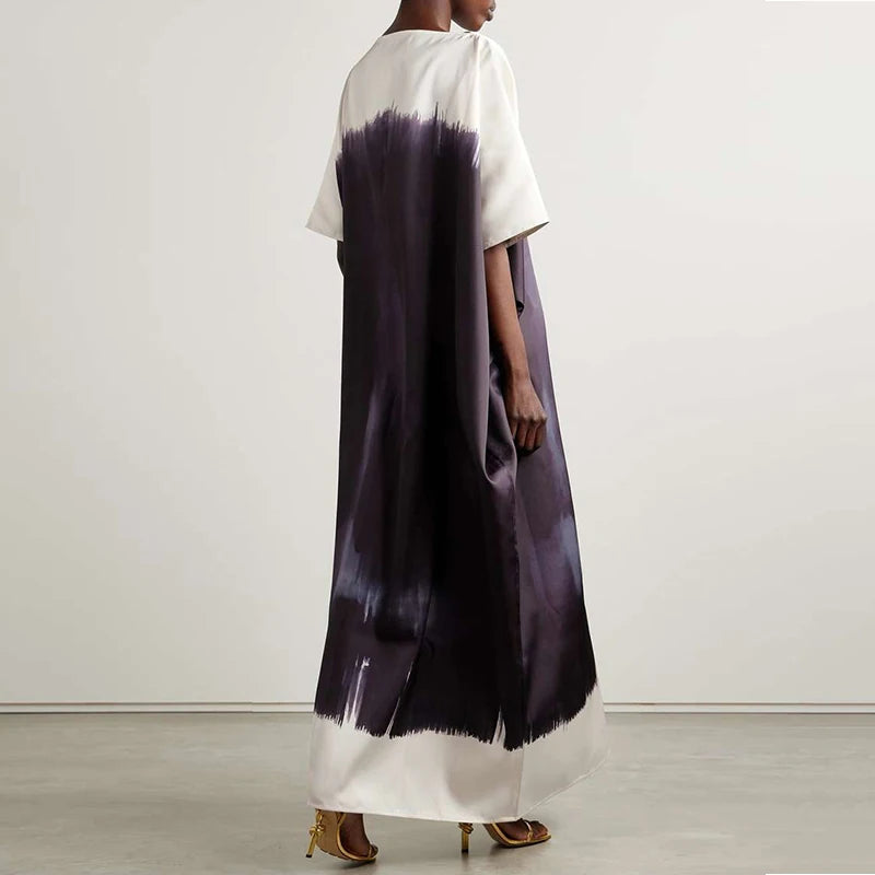 Summer Evening Party Gowns Maxi Dresses Batwing Sleeves Long Loose Dress