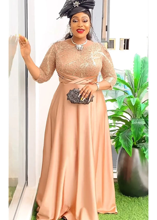 Denicy Party Dresses Women Sequin  Maxi Dress
