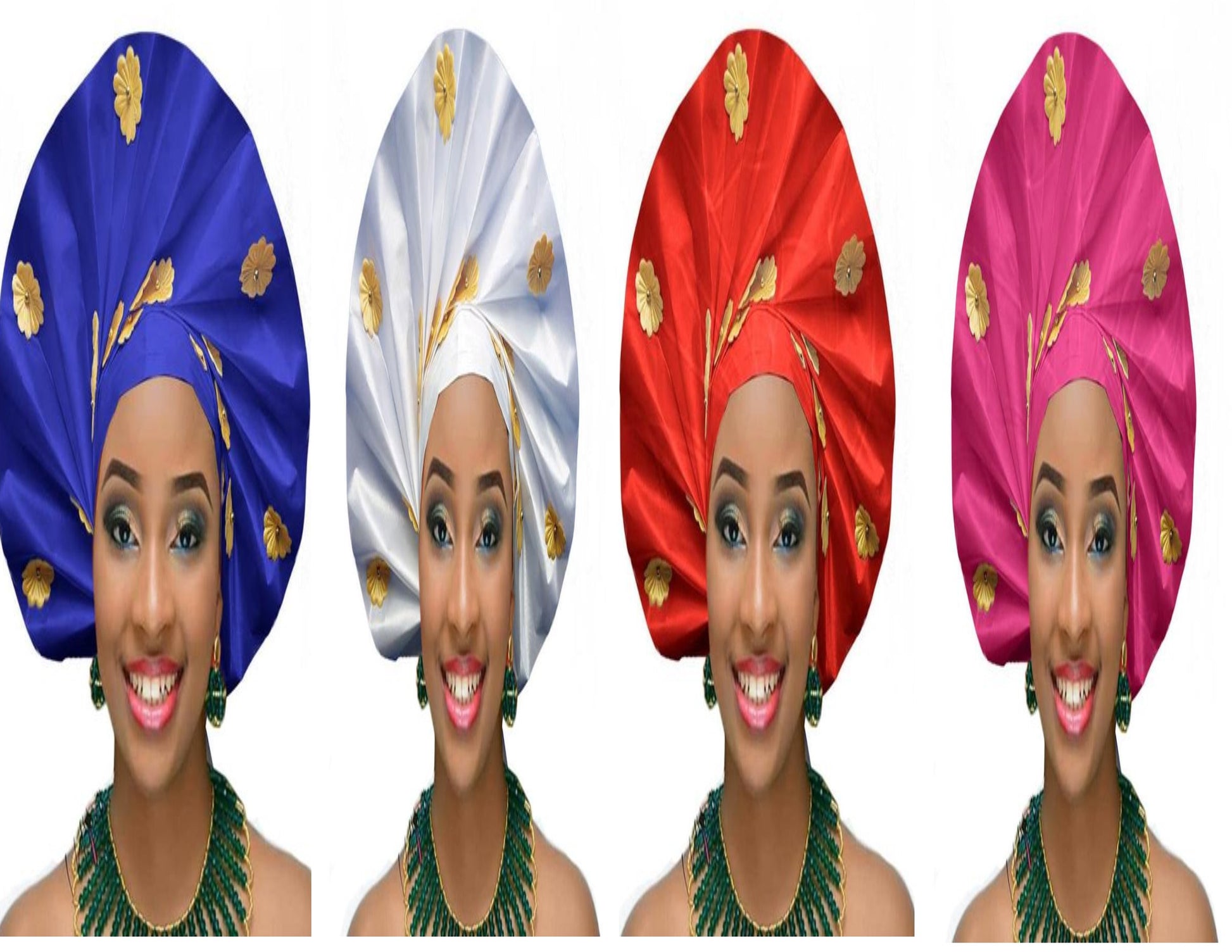 Gailis Ready To Wear Headtie African headwear Ready Made Aso Oke Gele