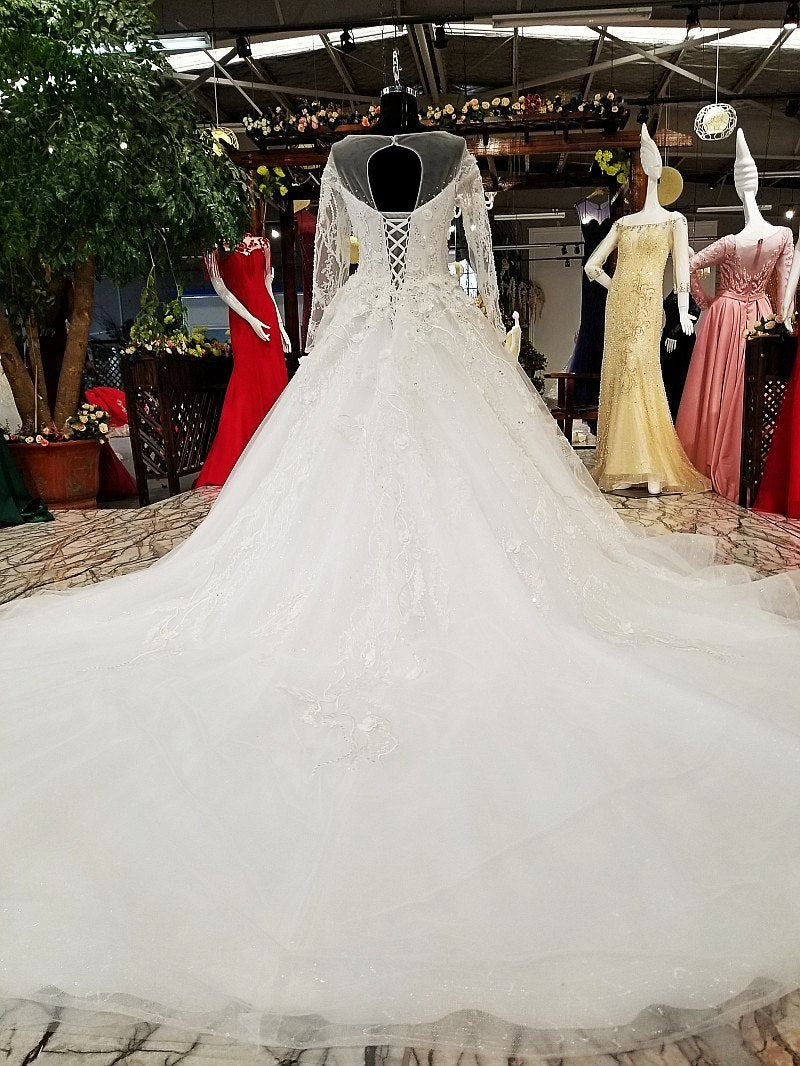 Bella Illusion Ball Gown Bridal Wedding Dress